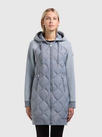 khujo Ανοιξιάτικο και φθινοπωρινό παλτό 'Nora' σε μπλε: μπροστά