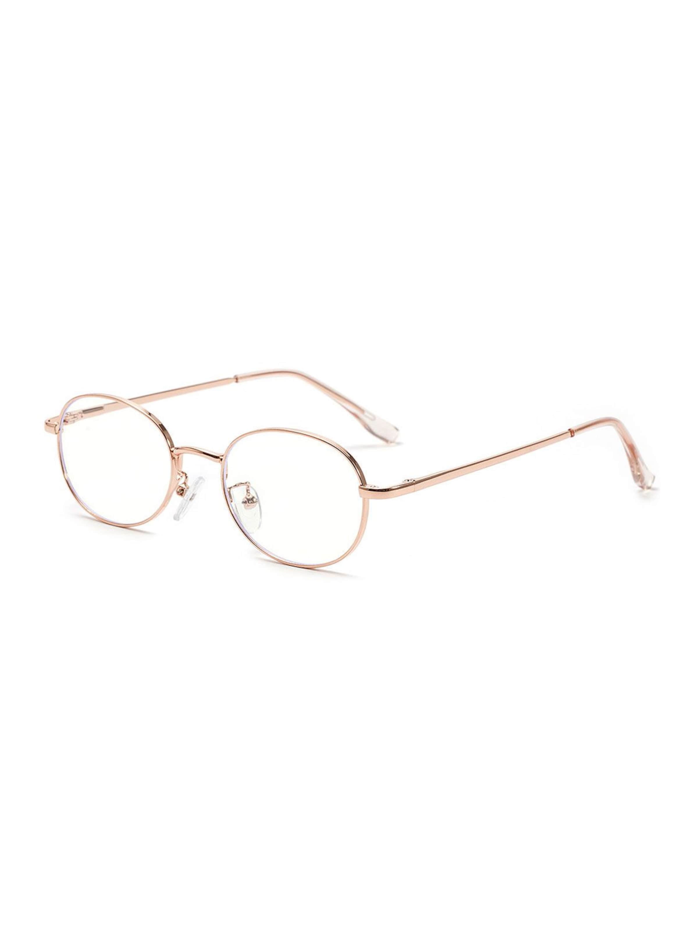 Lunettes 'Lennon' VEYREY en or : devant