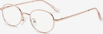 Lunettes 'Lennon' VEYREY en or : devant