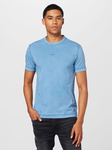 T-Shirt 'Tokks' BOSS Orange en bleu : devant