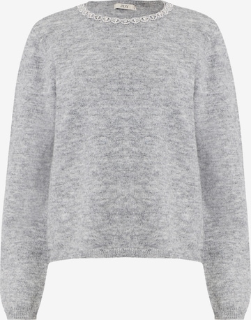 JDY Пуловер 'JDYALVA' в сиво: отпред