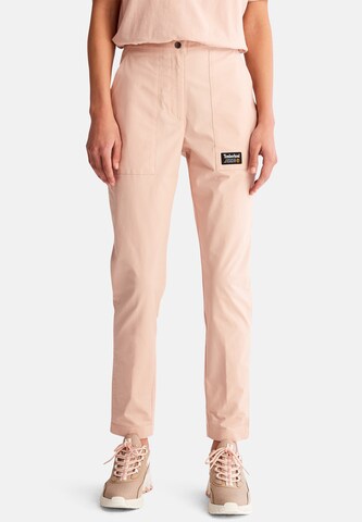 TIMBERLAND Slimfit Kalhoty 'PU Pant' – pink: přední strana