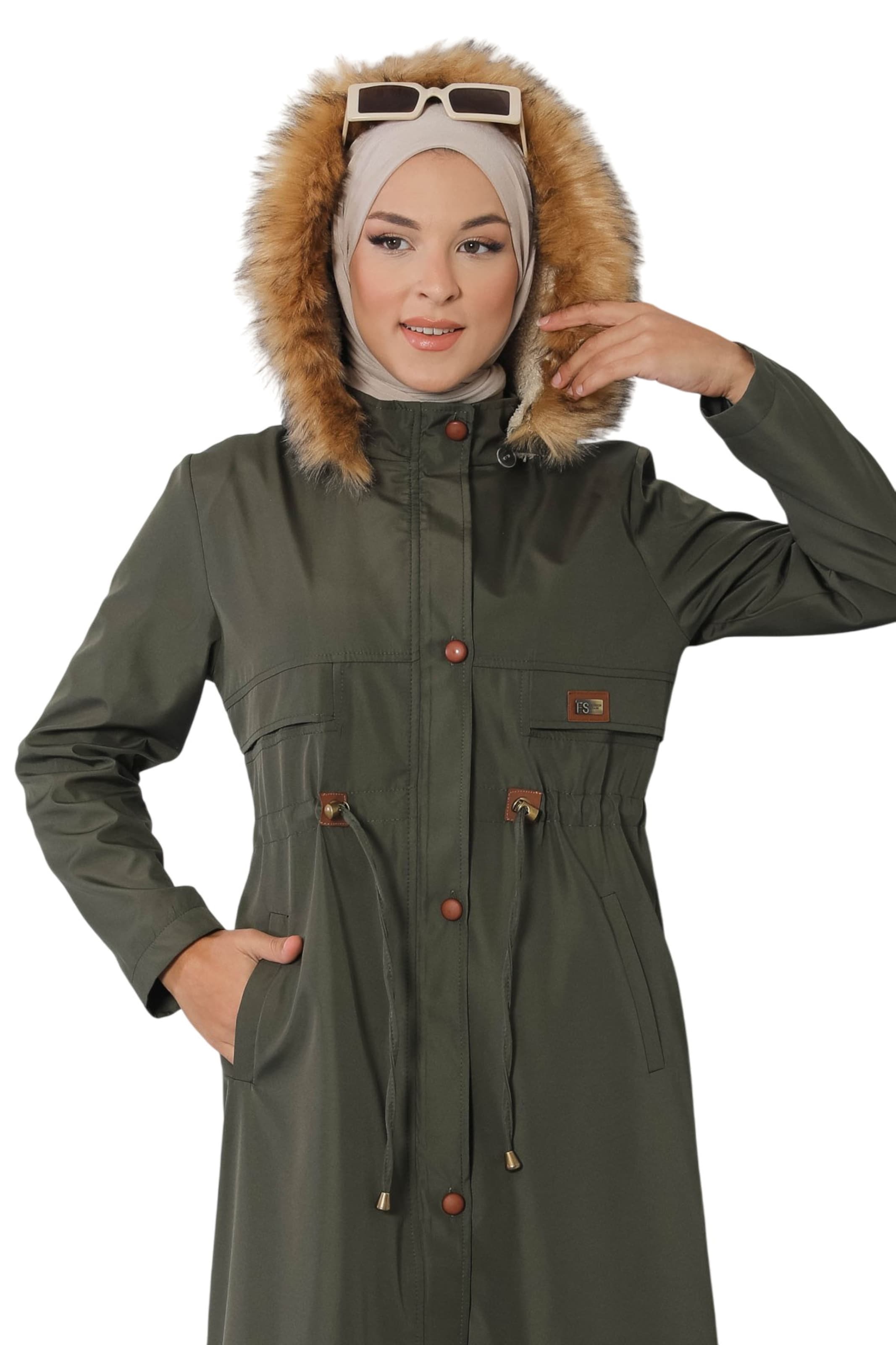 MODAMIHRAM Winterjacke in Grün