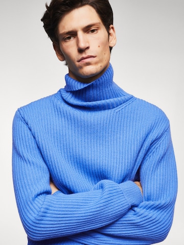 MANGO MAN Pullover 'Flash' in Blau