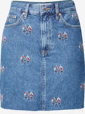 Tommy Jeans Rok in Blauw: voorkant
