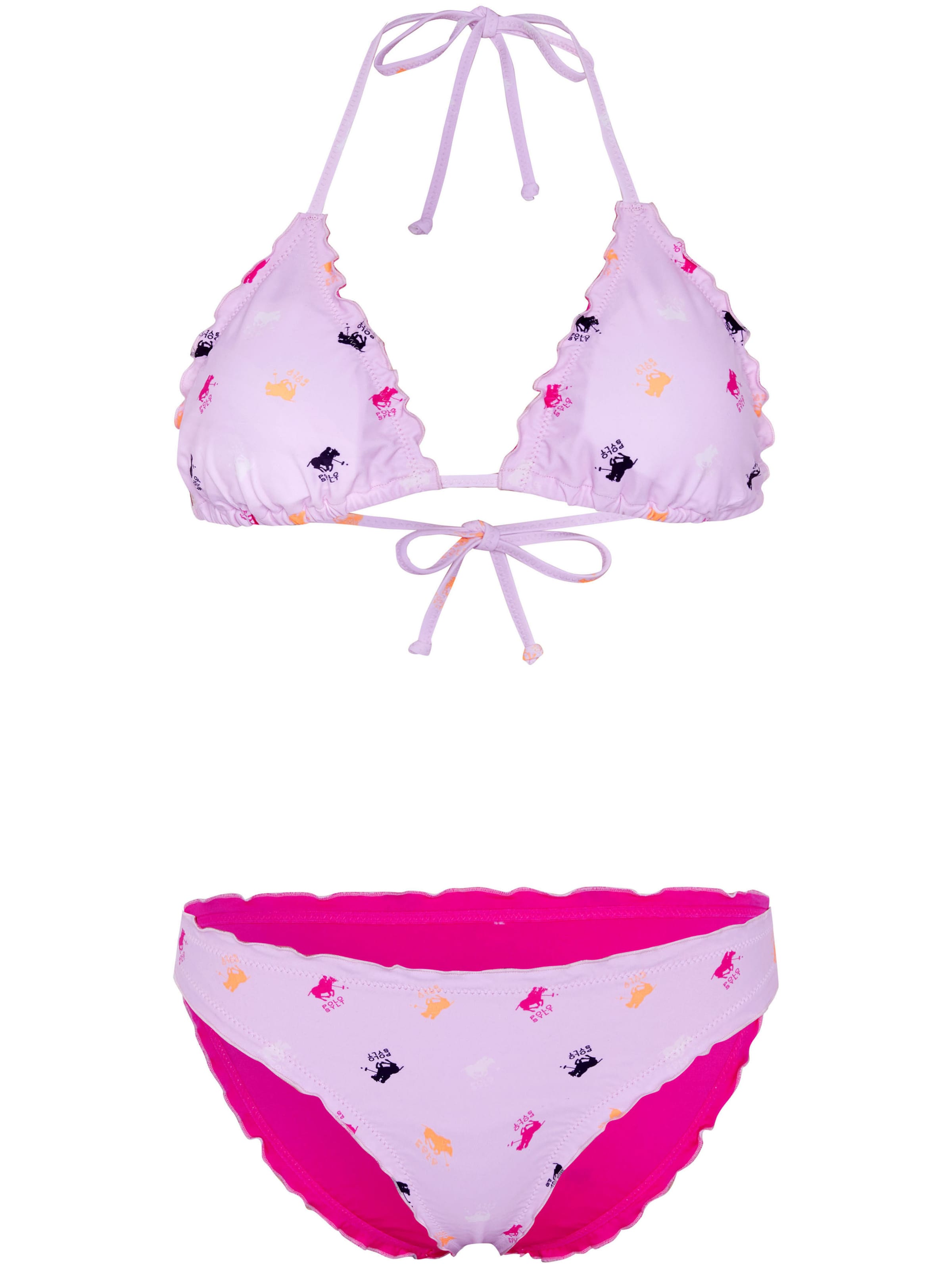 Polo Sylt Triangel Bikini in Pink: Vorderseite