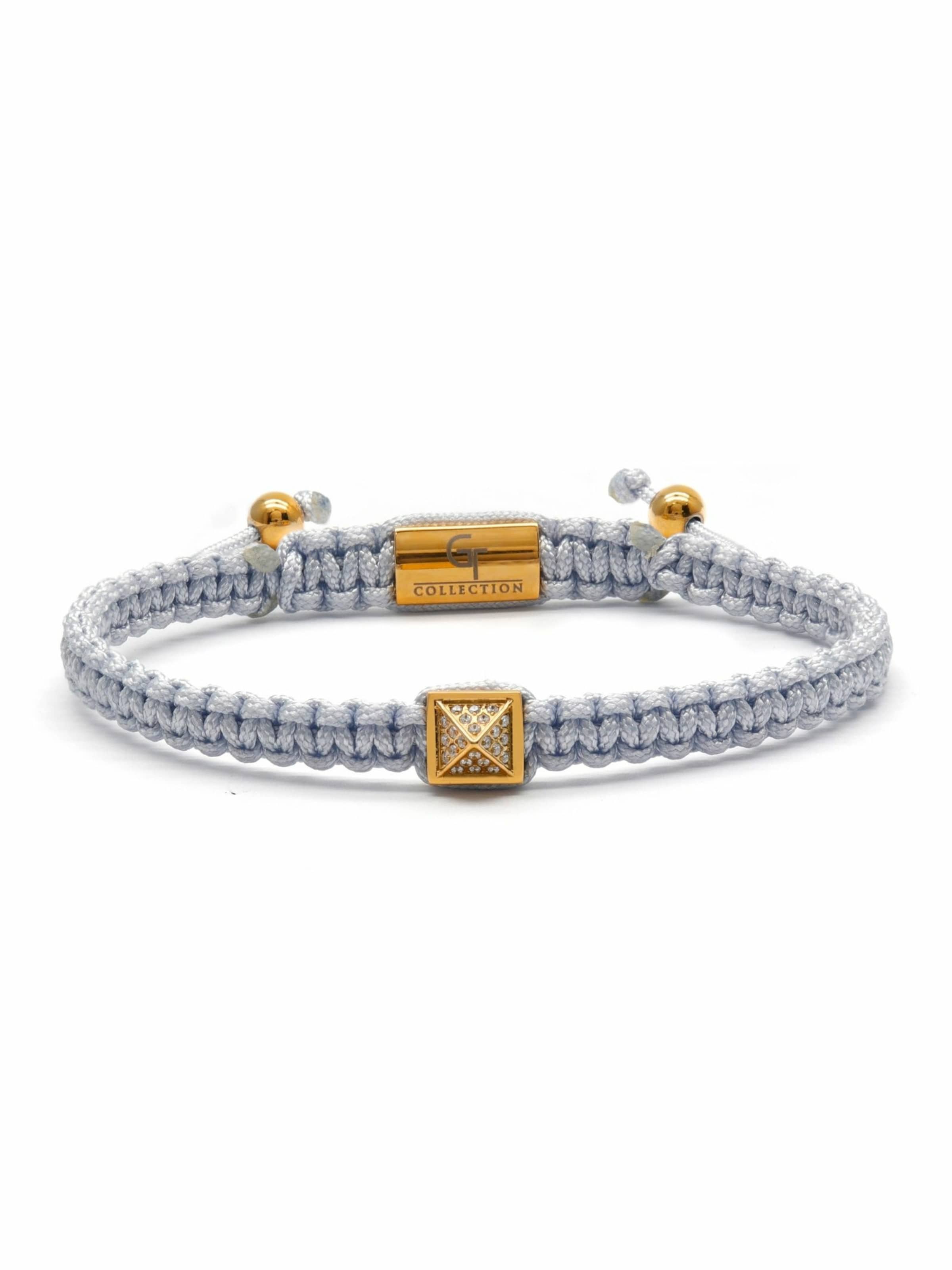 GT Collection Bracelet 'Pyramid-Bracelet' in White: front