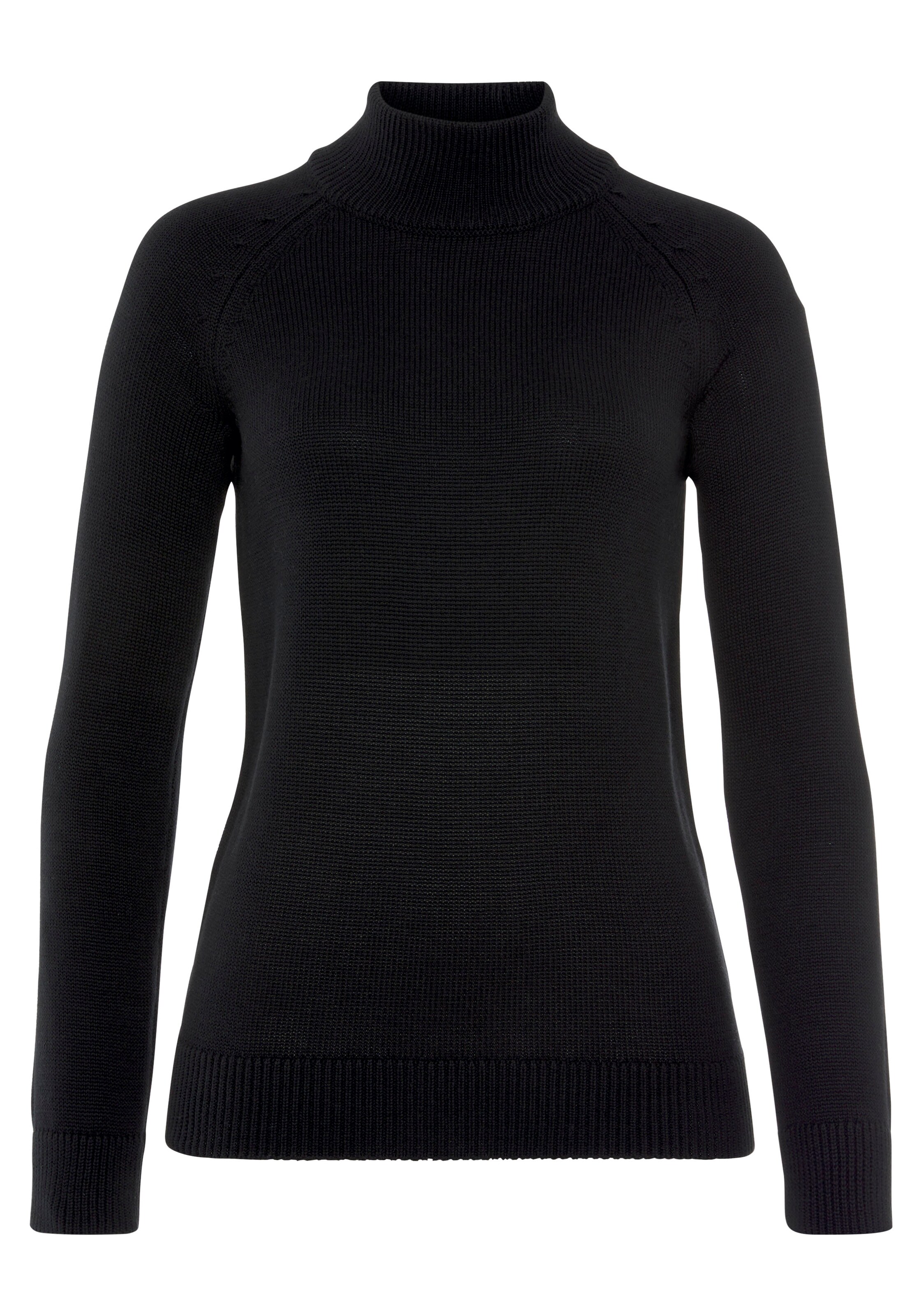 PETROL Pullover in Schwarz: Vorderseite