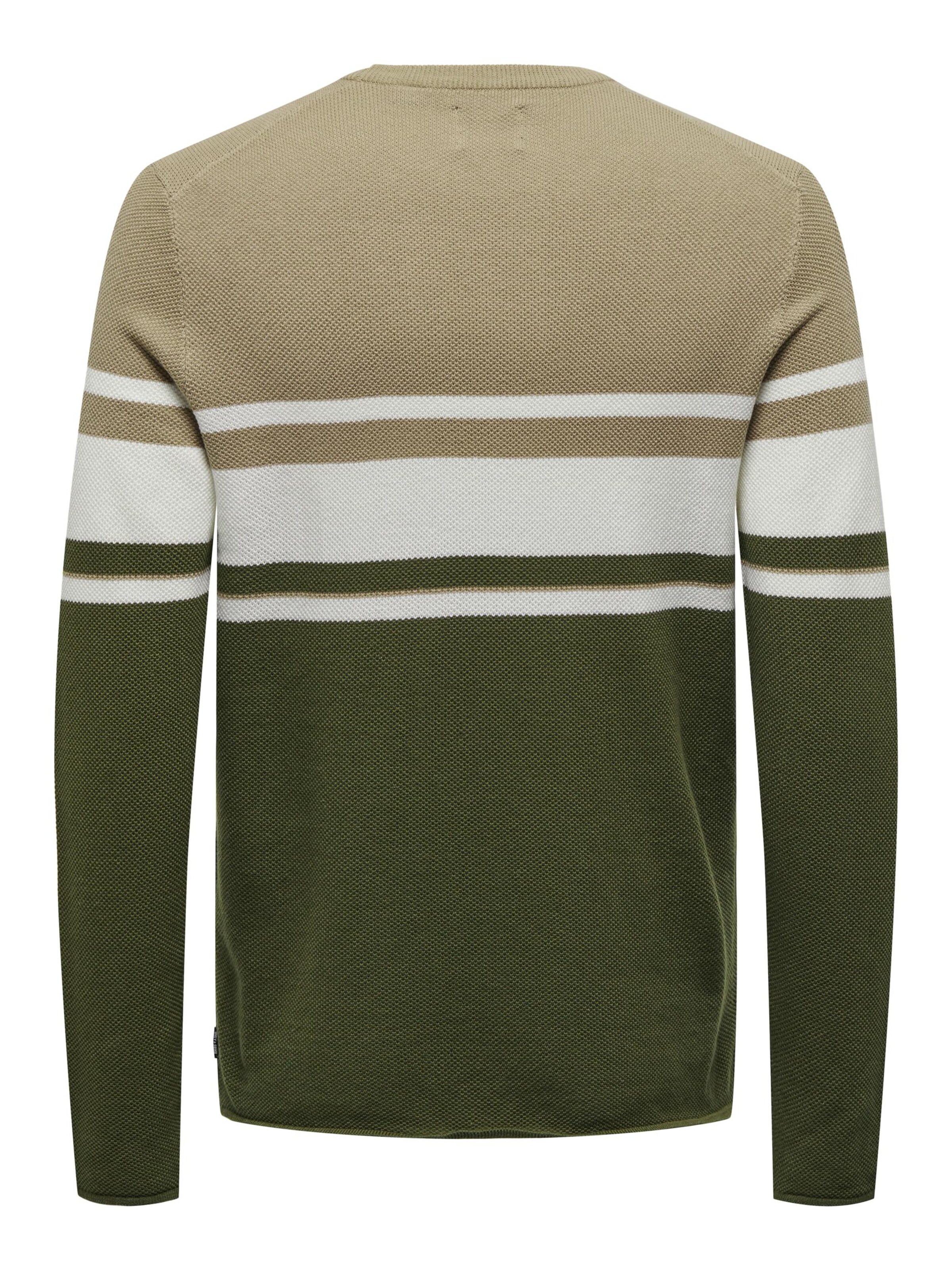 Pullover 'ONSNiguel' di Only & Sons in beige