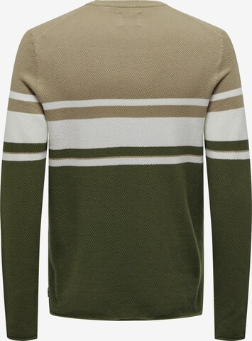 Only & Sons Pullover 'Niguel' in Beige