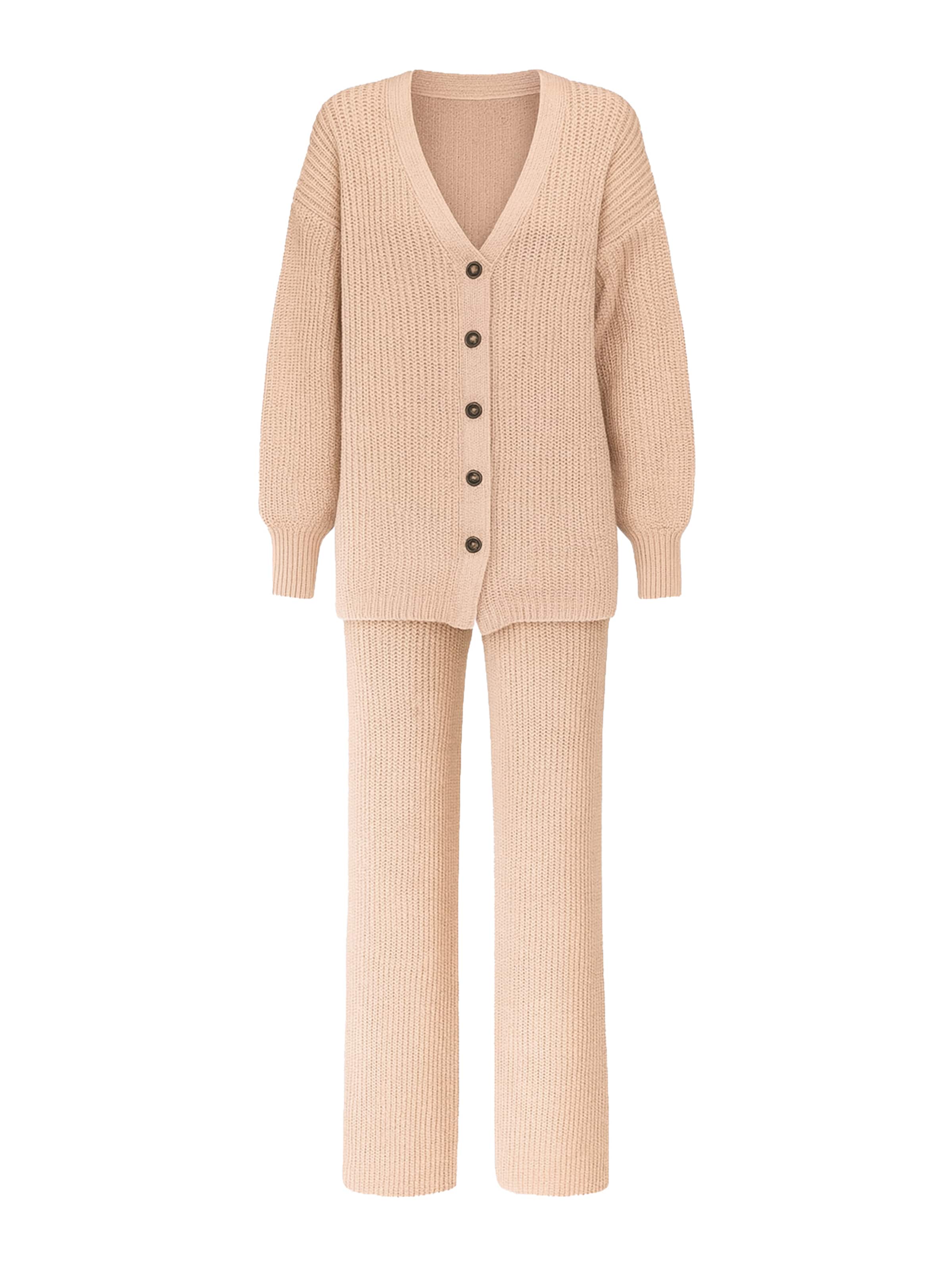 Tenue d'intérieur Elara en beige : devant