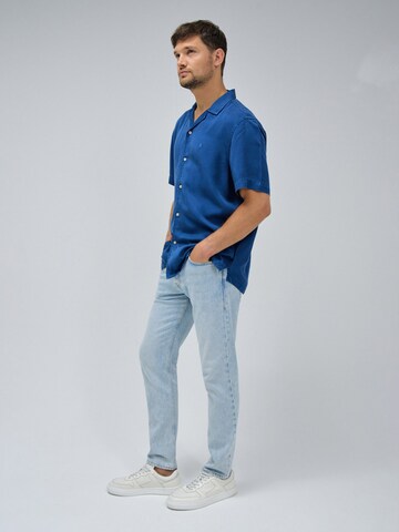 Salsa Jeans Regular fit Overhemd in Blauw