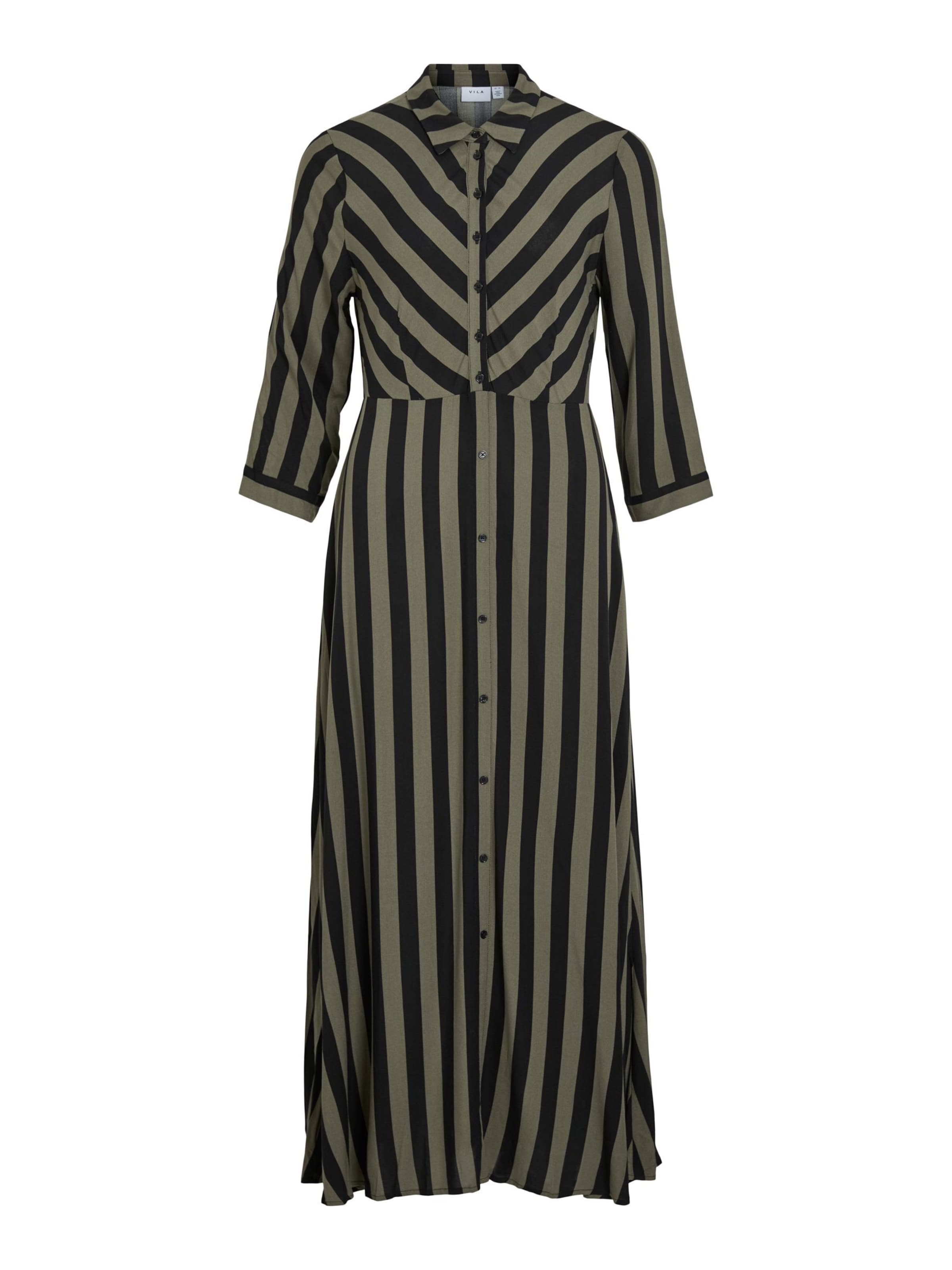 VILA - Vestido camisero 'VIAya Paya' en verde: frente