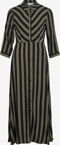 VILA - Vestido camisero 'VIAya Paya' en verde: frente