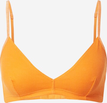 WEEKDAY Triangle Bikini top 'Julie' in Orange: front