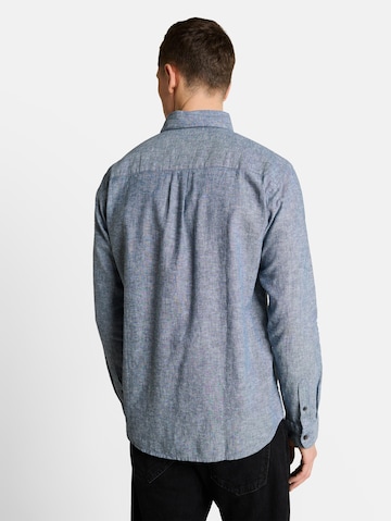 TOM TAILOR DENIM Comfort fit Button Up Shirt in Blue