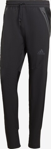 ADIDAS SPORTSWEAR Workout Pants 'Designed for Gameday' in Black: front