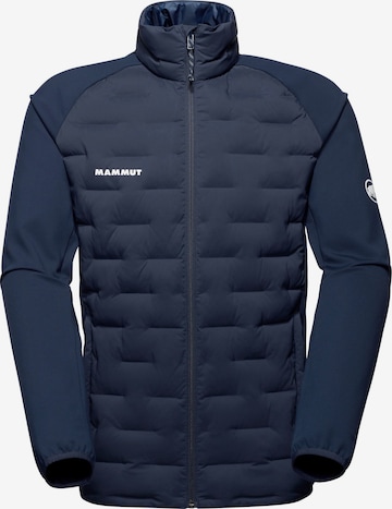 MAMMUT Hybridjacke ‘Sender IN Hybrid’ in Blau: Vorderseite