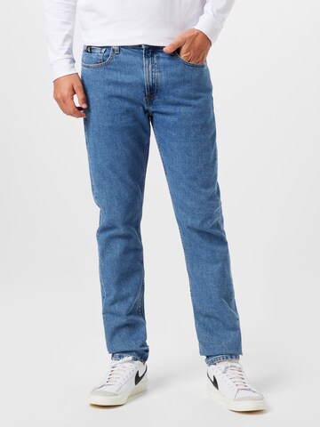 Calvin Klein Jeans Slimfit Jeans in Blauw: voorkant