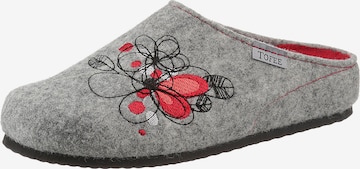 Tofee Slippers in Grey: front