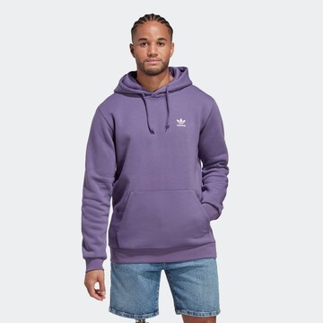 ADIDAS ORIGINALS Sweatshirt 'Trefoil Essentials' in Purple: front