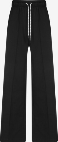 PUMA Wide leg Broek 'Infuse' in Zwart: voorkant