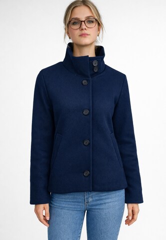 Elara Mantel in Blau: Vorderseite