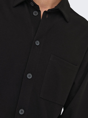 Only & Sons Regular fit Between-season jacket 'ONSNewkodyl' in Black