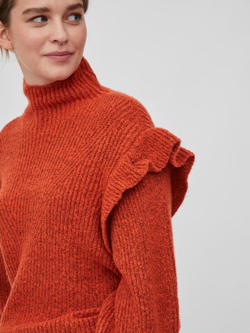 VILA Sweater 'BOOB' in Red