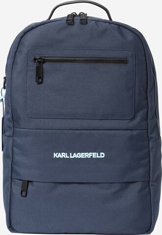 Karl Lagerfeld Rucksack in Blau: predná strana