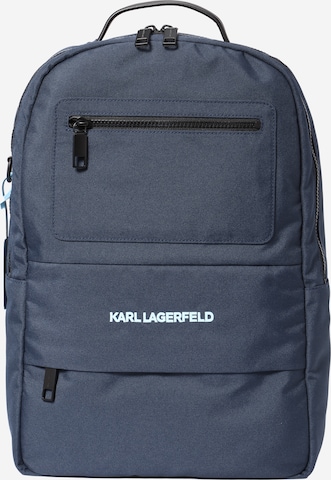 Karl Lagerfeld Backpack in Blue: front