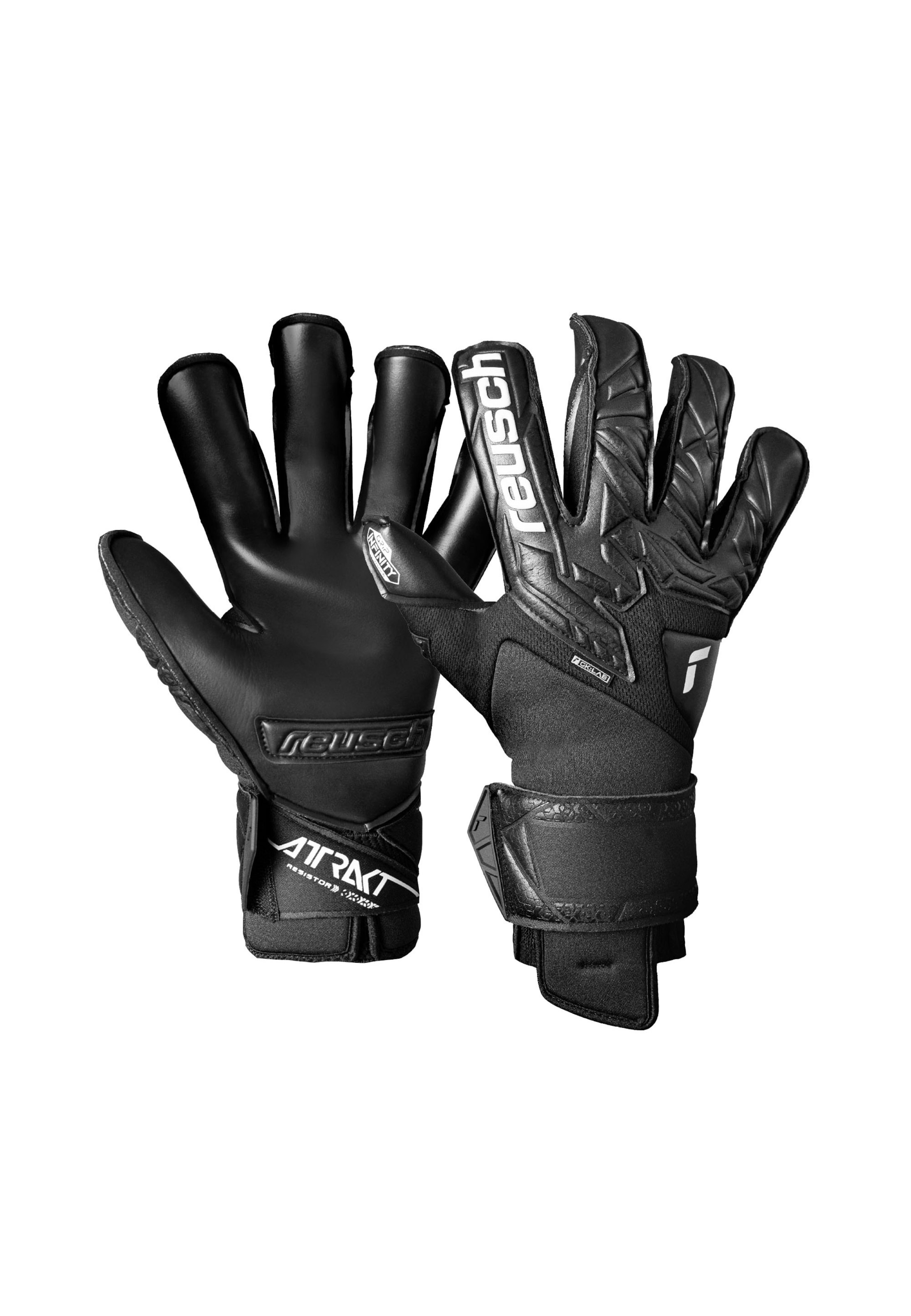 REUSCH Sporthandschoenen 'Attrakt Infinity Resistor' in Zwart: voorkant
