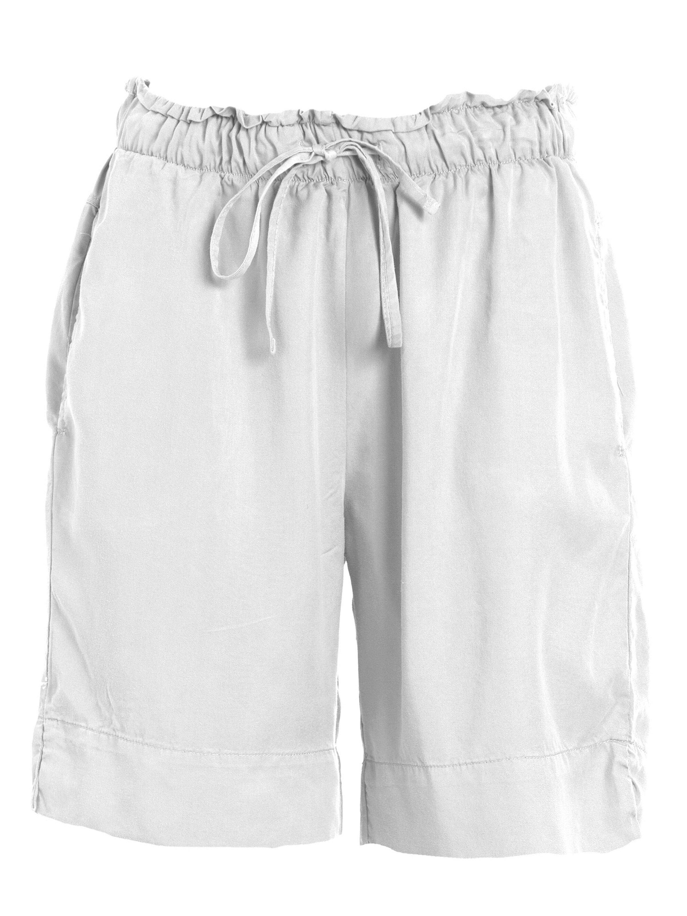 DEHA Loose fit Trousers in White: front