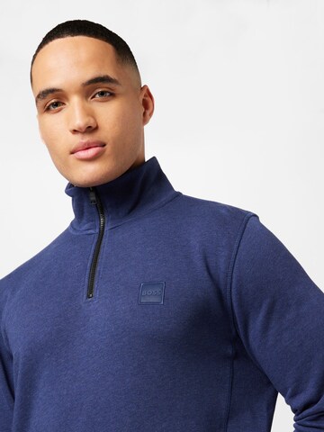 BOSS Sweatshirt 'Zetrust' in Blau