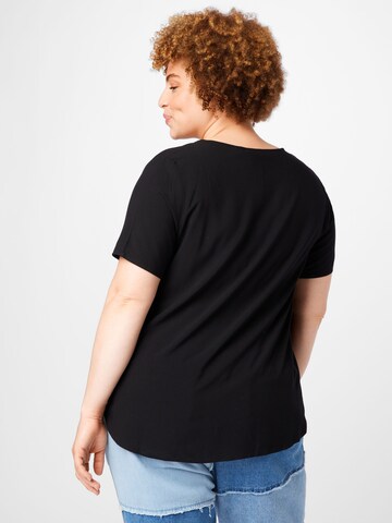 Vero Moda Curve T-Shirt  'NADS' in Schwarz