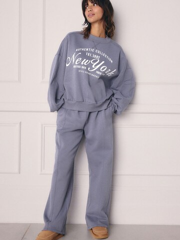 Wide Leg Pantalon Next en bleu