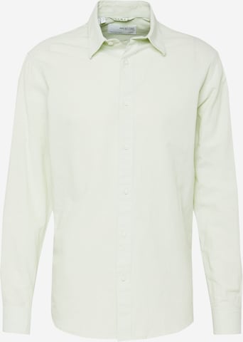 SELECTED Button Up Shirt in Grey: front