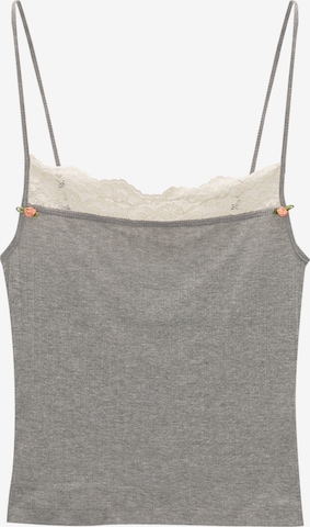 Pull&Bear Toppi värissä harmaa: etupuoli