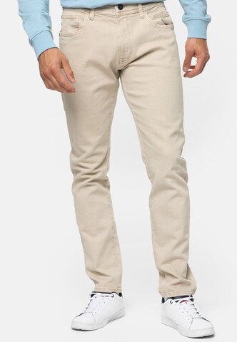 INDICODE JEANS Regular Jeans in Beige: front