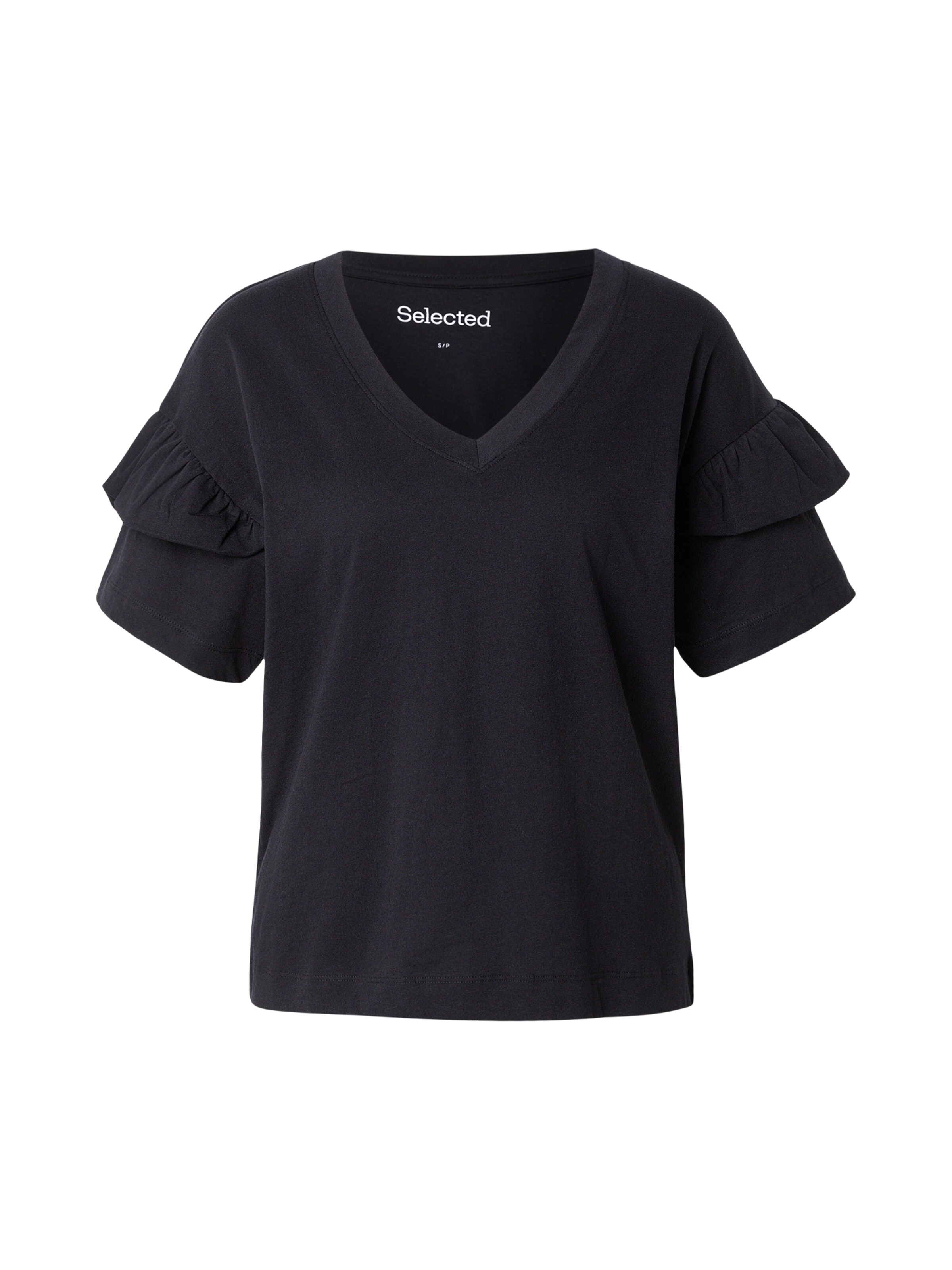 SELECTED FEMME T-Shirt 'SLFJESMINES' in Schwarz: Vorderseite