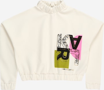 Karl LagerfeldSweater majica - bež boja: prednji dio