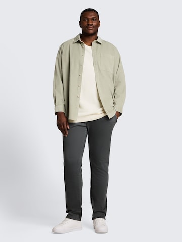 TOM TAILOR Men + Pullover in Weiß