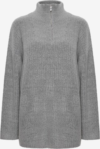 b.young Sweater 'Onema' in Grey: front