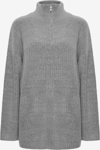 b.young Sweater 'Onema' in Grey: front