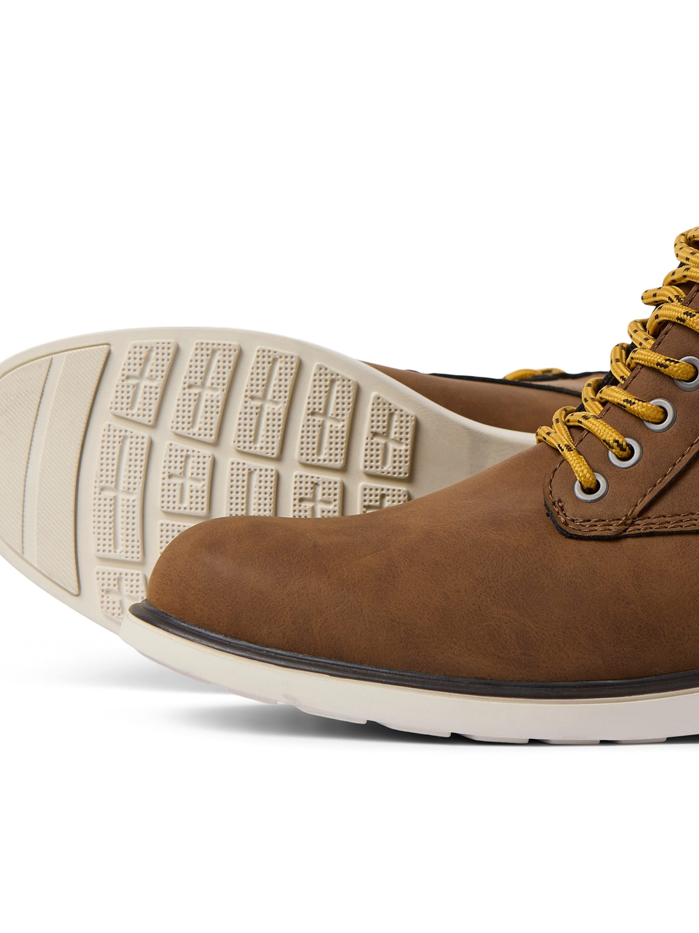 JACK & JONES Lace-Up Boots 'JFWDENVER' in Brown