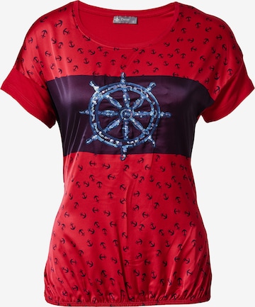 Decay Shirt 'Anker' in Red: front