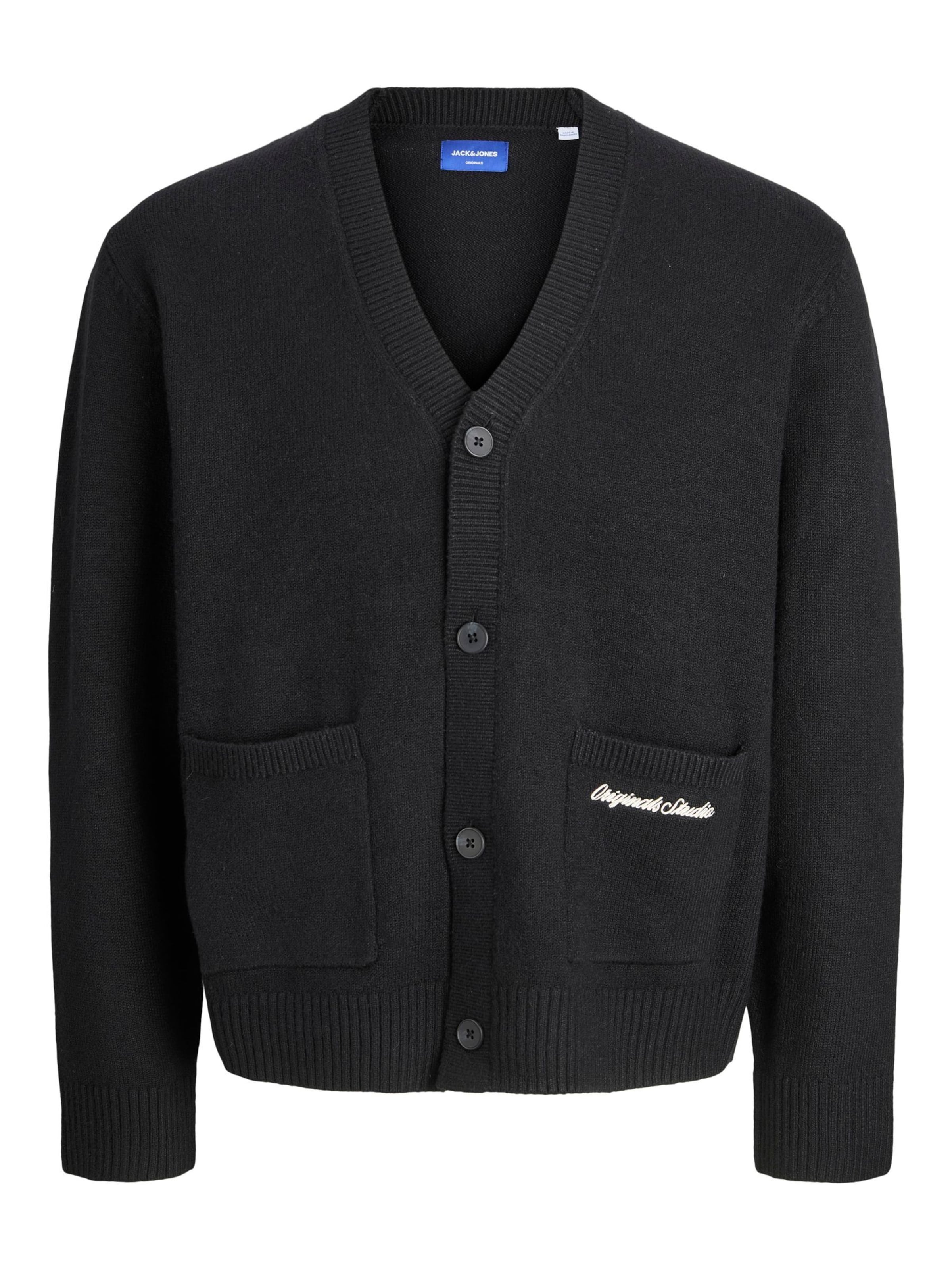 JACK & JONES Cardigan i sort: forside