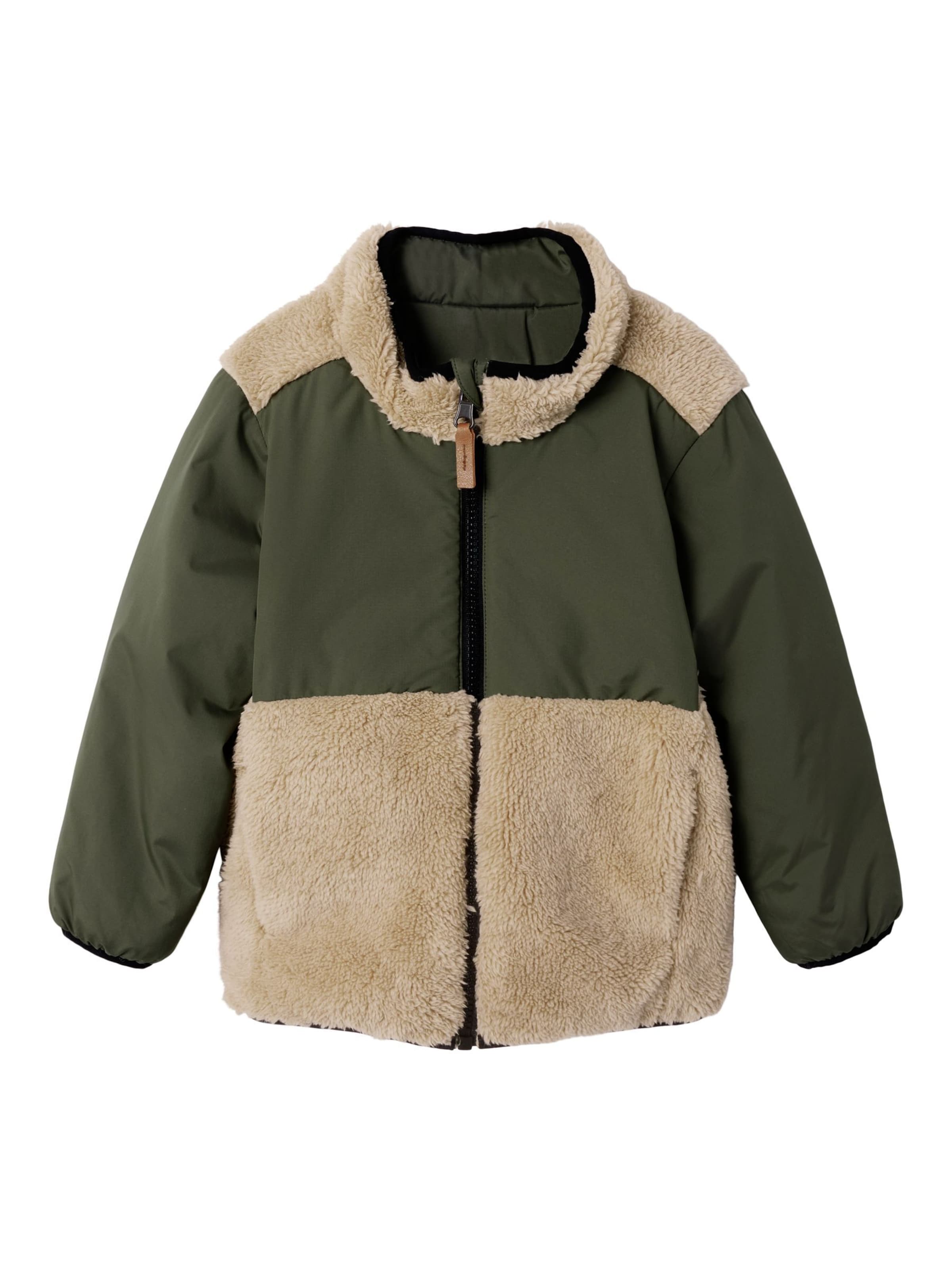 NAME IT Fleecejakke i brun: forside