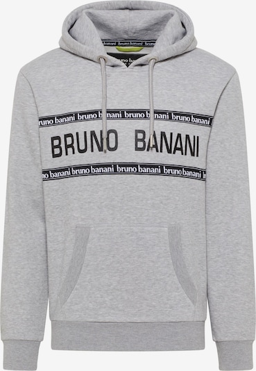 BRUNO BANANI Sweatshirt in hellgrau / schwarz / weiß, Produktansicht