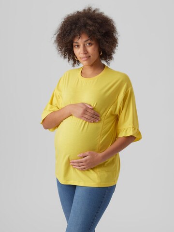 MAMALICIOUS - Camisa 'Noly Lia' em amarelo: frente